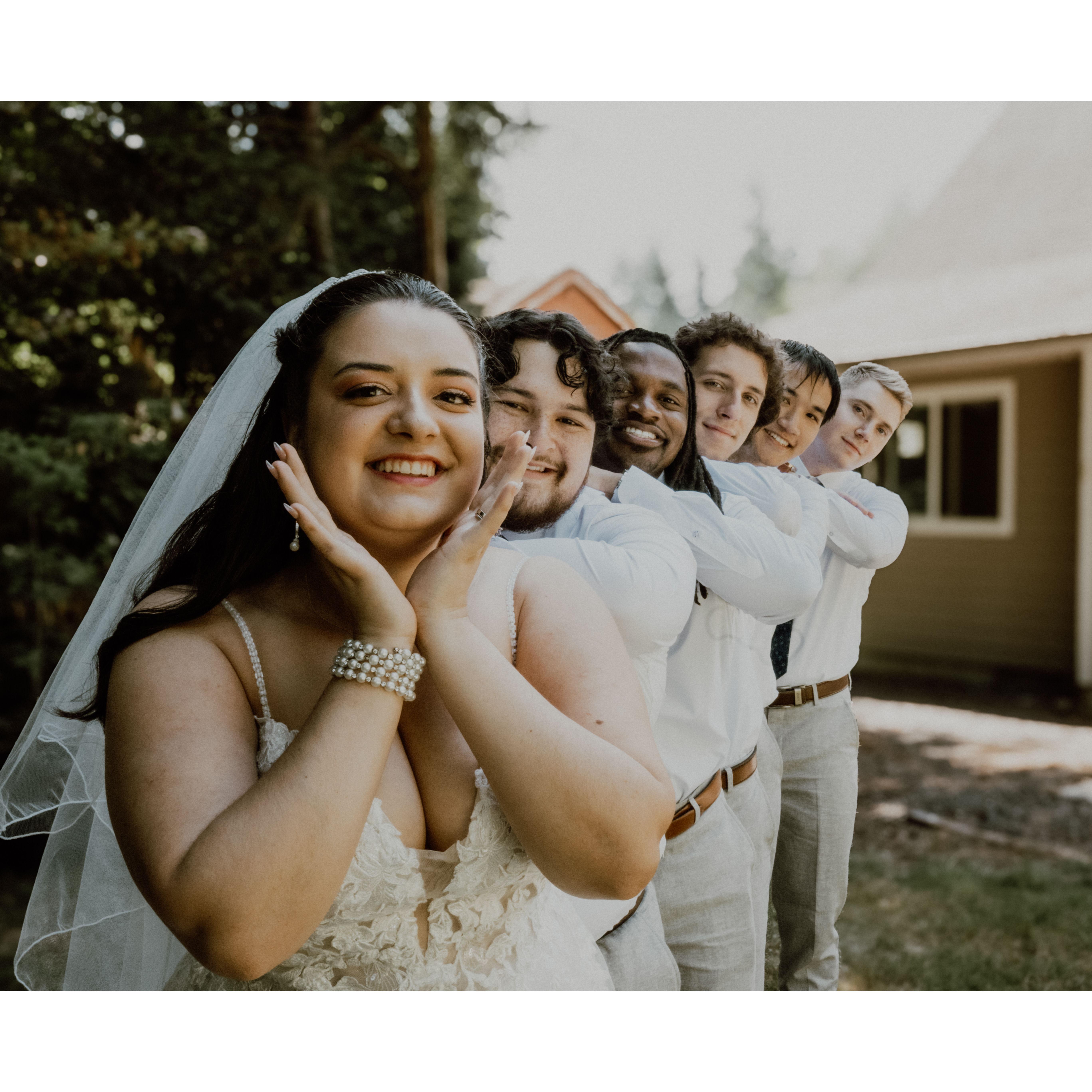 Groomsmen and Hannah