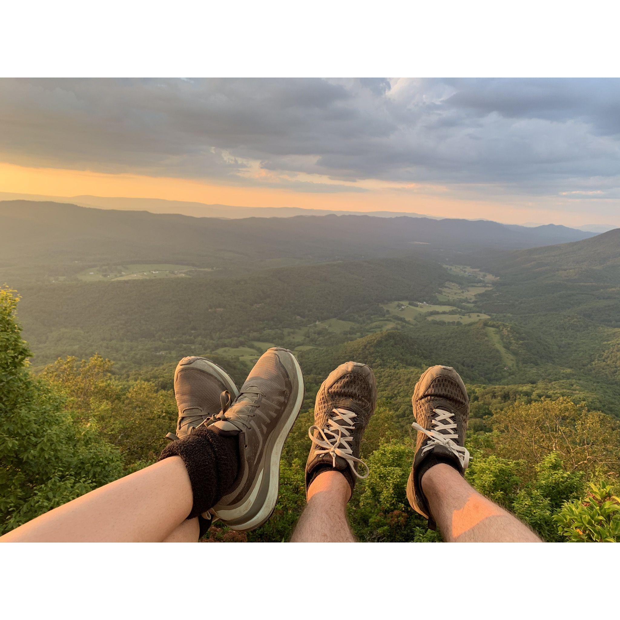McAfee's Knob at sunset - Summer 2020