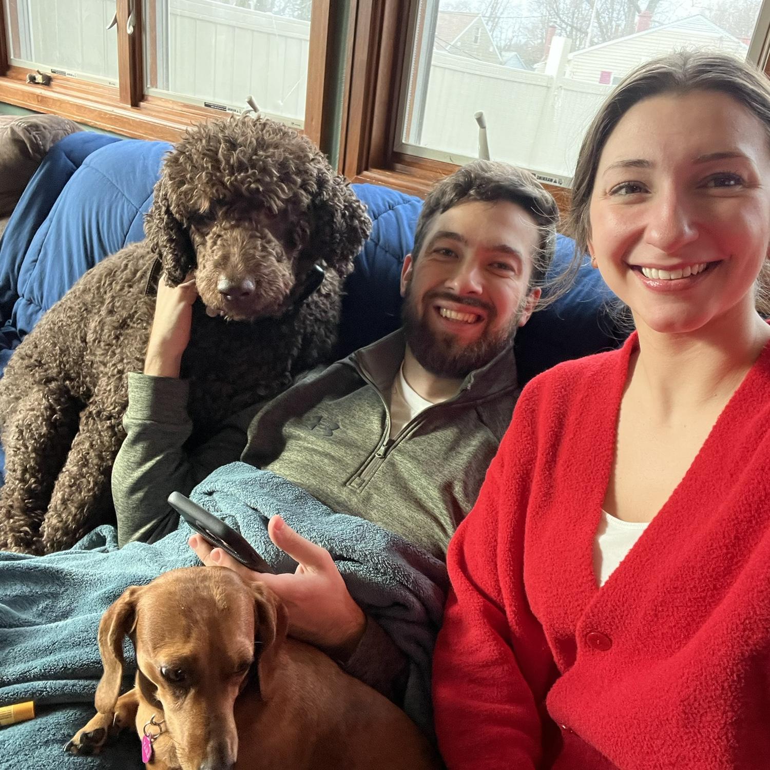 December 2023 
First Christmas together after moving into first apartment