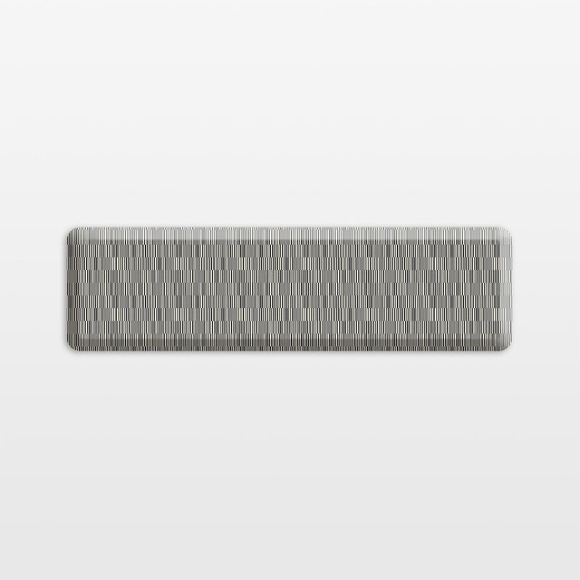 Gel Pro OffSet Black Comfort Kitchen Mat 20"x72"