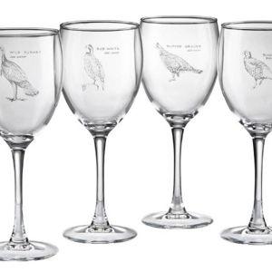 Gamebird Wine Glass - Set of 4