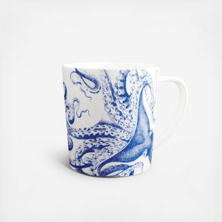 Blue Lucy Wide Mug