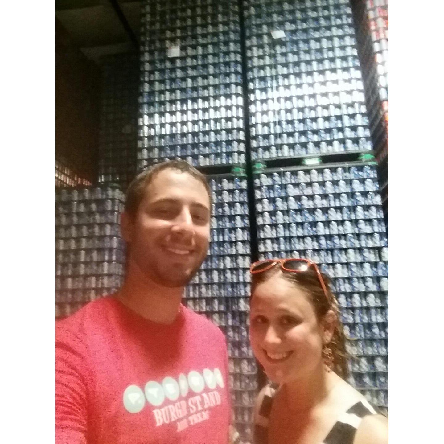 Our first date at Karbach Brewery in Houston. Not pictured: me losing my car keys an hour later and Jeff driving me across town to my parents' house to get my spare.