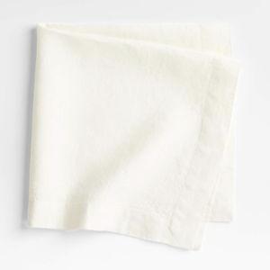 Marin Desert Green EUROPEAN FLAX -Certified Linen Napkin | Crate & Barrel