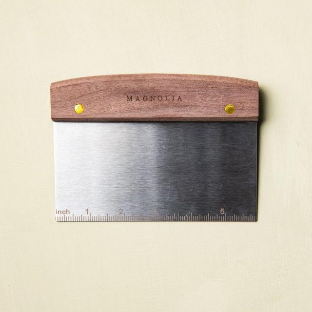 Bench Scraper with Walnut Handle