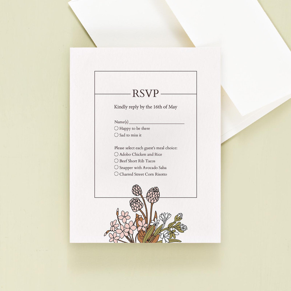 Smith and Mills Frame | Cream | Zola Wedding Invitations