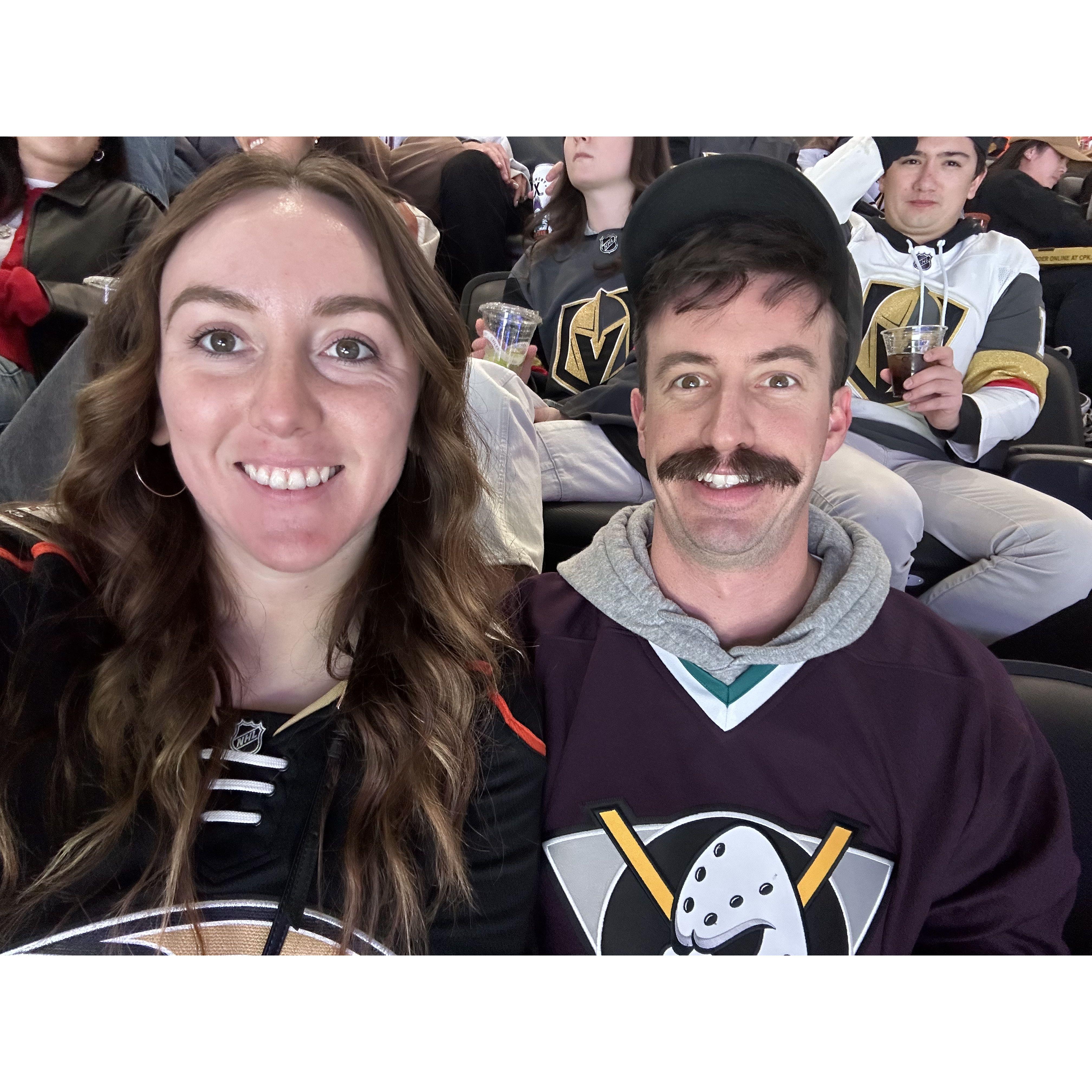 We love hockey (Go Ducks!)