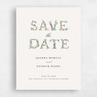 Beige Wedding Save the Date - Laurelwood Type