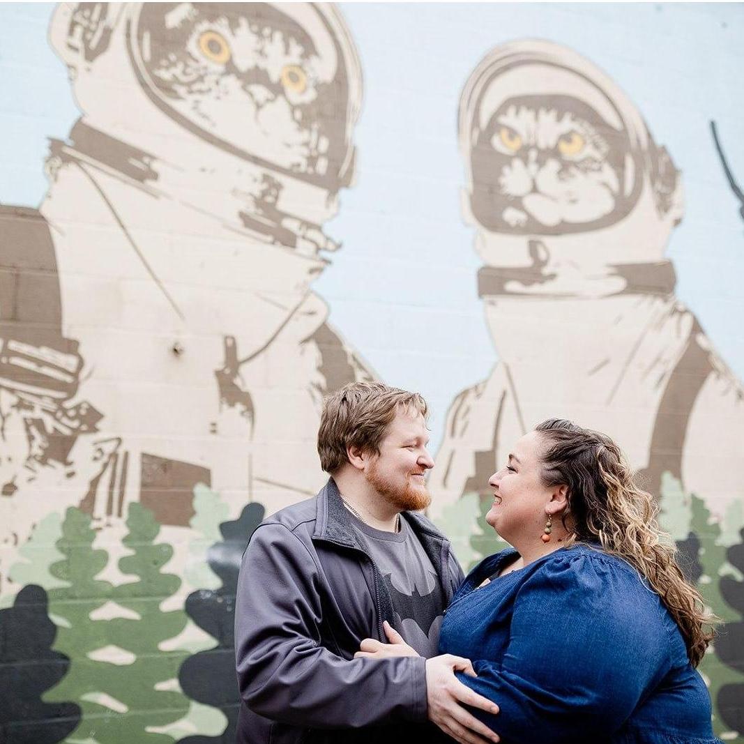 Why wouldn't we take engagement photos with the Astrocats?