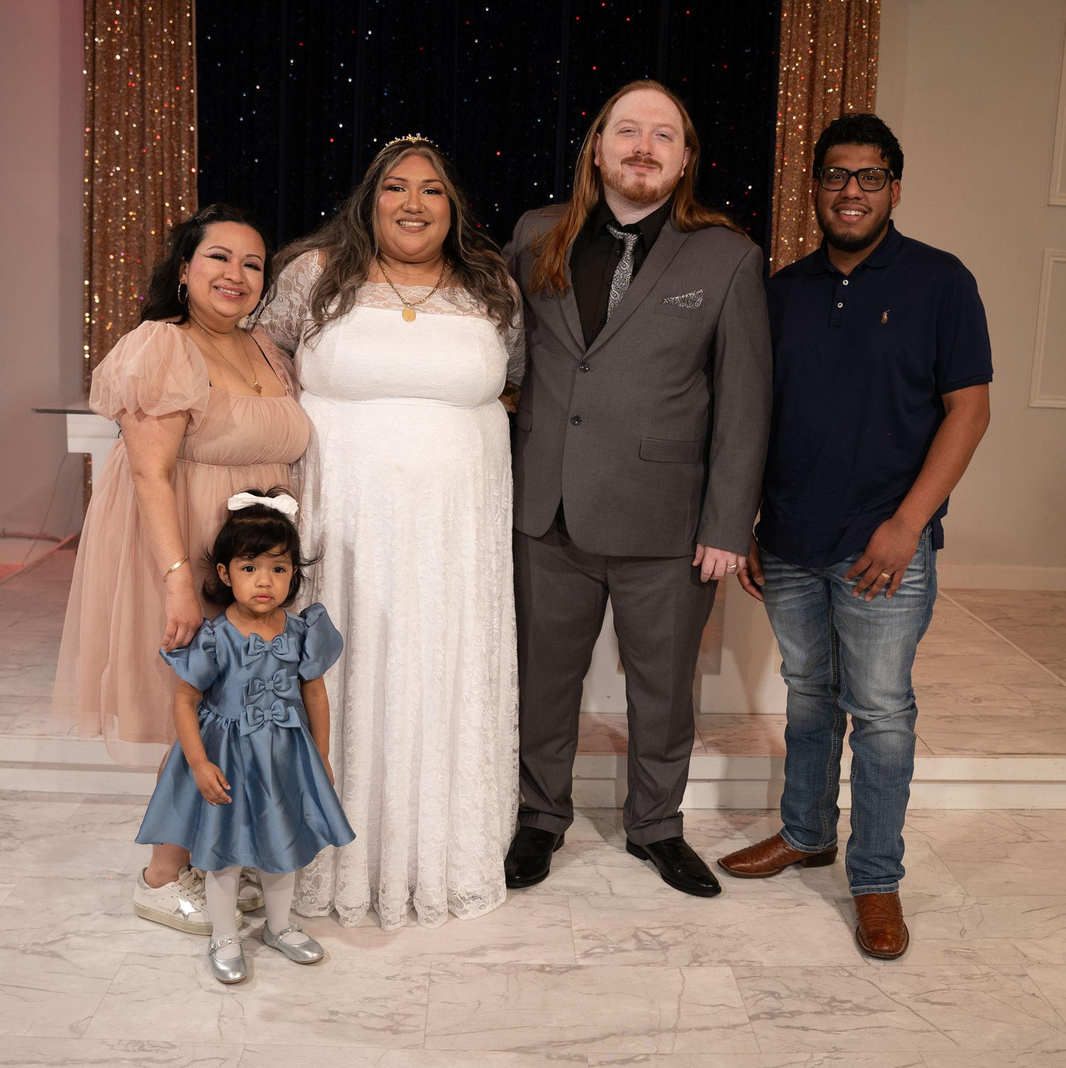 The newlyweds with the Romero family consisting of Natalie, Alexis and baby Maddy. Natalie Romero is the longest friendship I have had the pleasure to have.