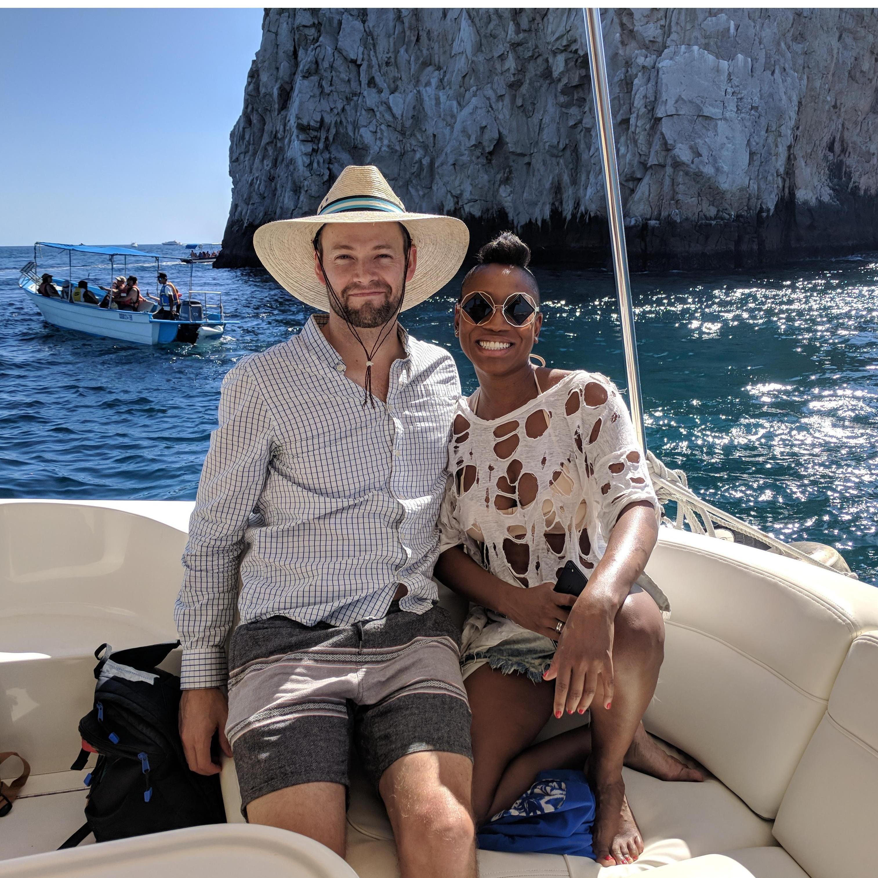 Brent and Lola. Which one of them looks more afraid of sunlight?