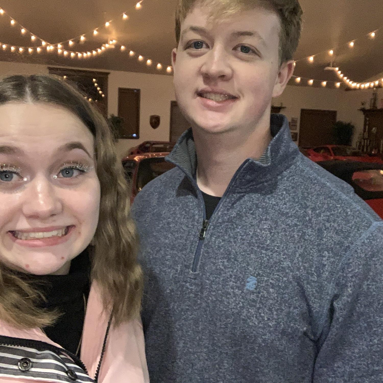 New years 2021->2022. Fun fact this new years we were supposed to spend with our friend group but it was a crazy ice storm so we stayed home. A week later all of those friends had COVID!