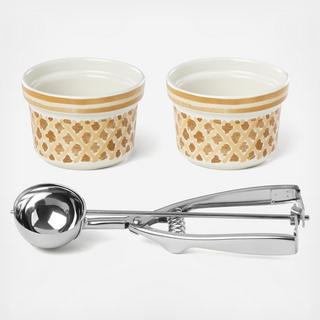 Two Scoops 3-Piece Ice Cream Set