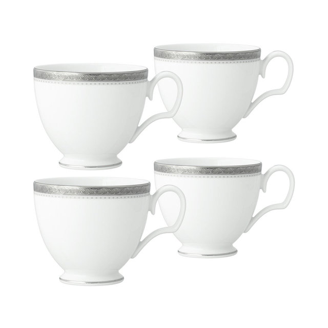 Noritake Charlotta 4 Piece Cups Set, Service for 4