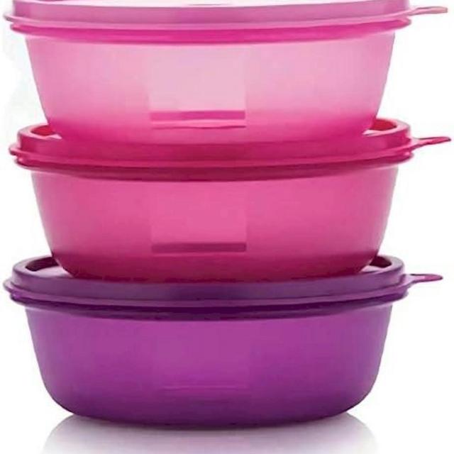 Tupperware Leftover Bowl Set Storage Food Containers (600ML x 3pcs)
