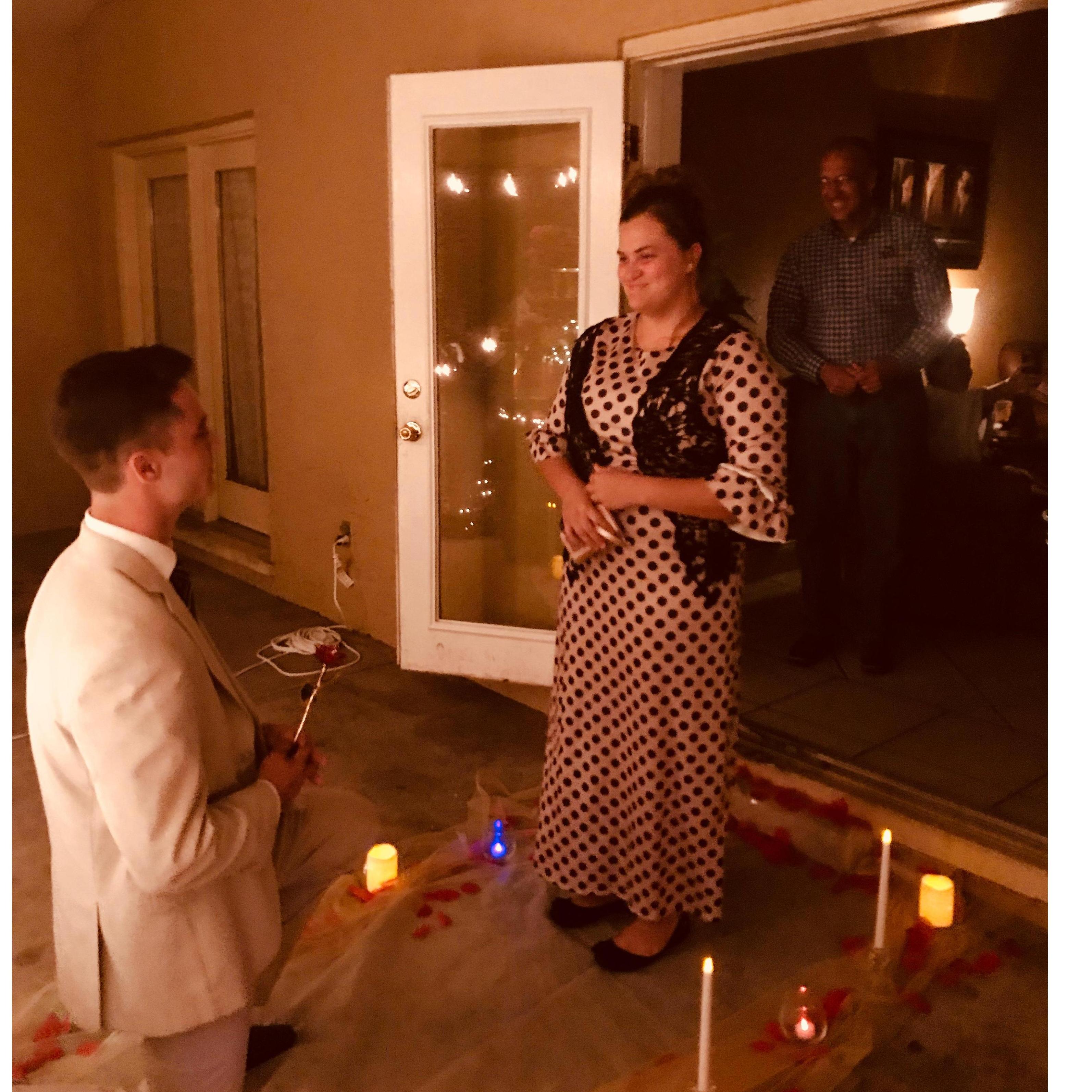 He ask, I said YES!