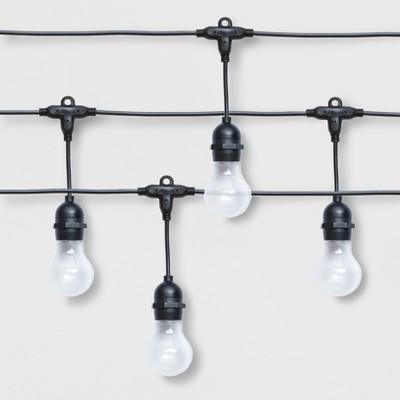 10ct Premium Heavy Duty Drop LED Outdoor String Lights Frosted Globe - Project 62&#153;
