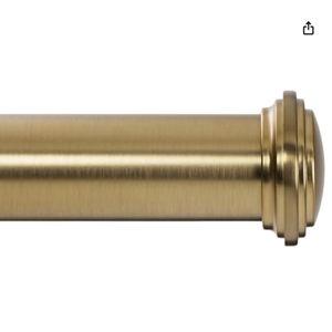 Curtain Rod, 28" to 48" | Color: Warm Gold