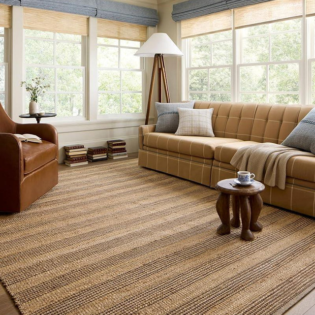 Loloi Chris Loves Julia Judy Collection JUD-06 Natural/Chocolate 2'-3" x 3'-9" Accent Rug