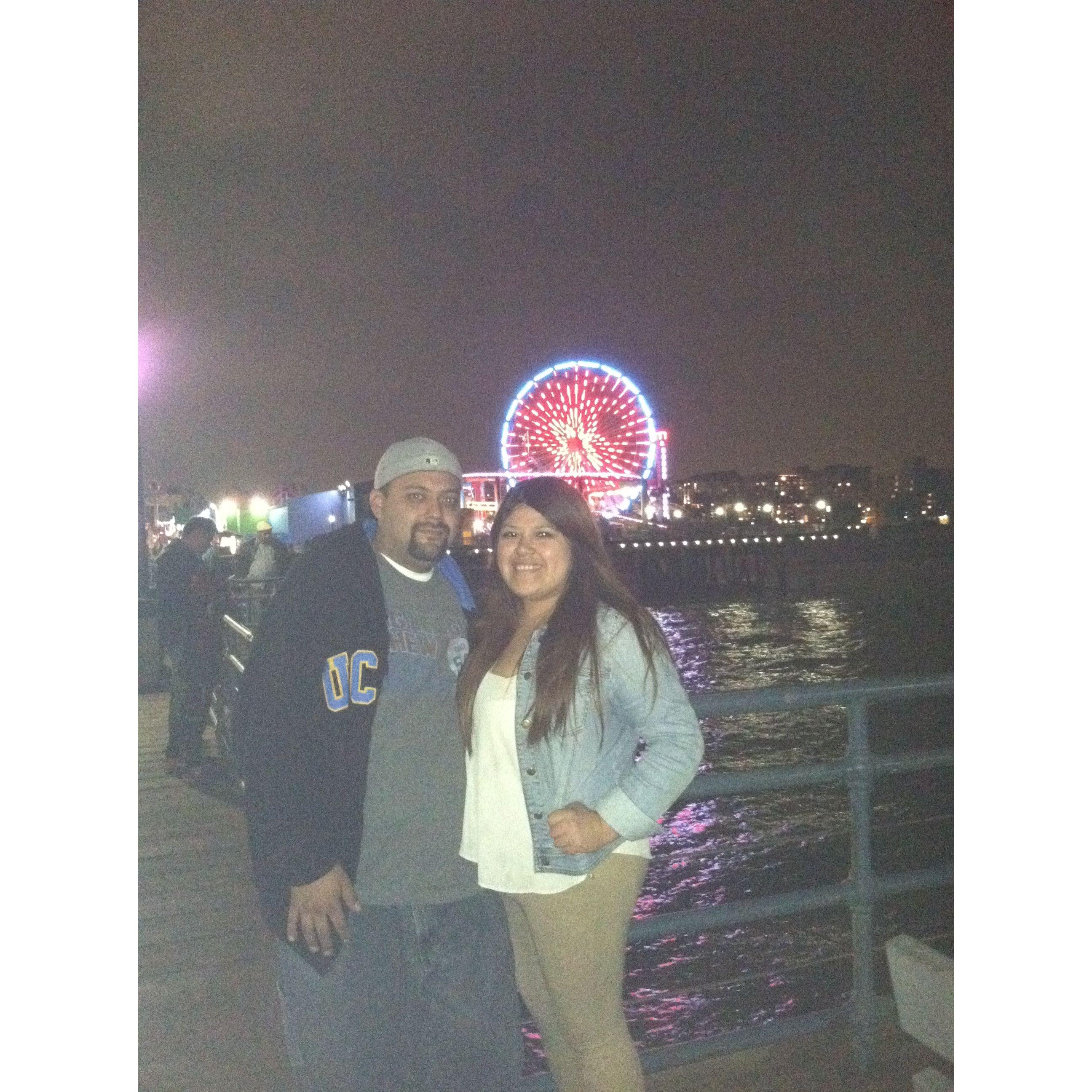 A date at Santa Monica Pier, a few days after we officially began dating. (2/21/15)