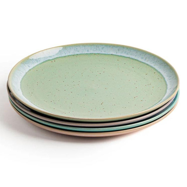 Dinner Plate Stack: The Seaglass Collection (ASSORTED MULTI COLOR STACK)