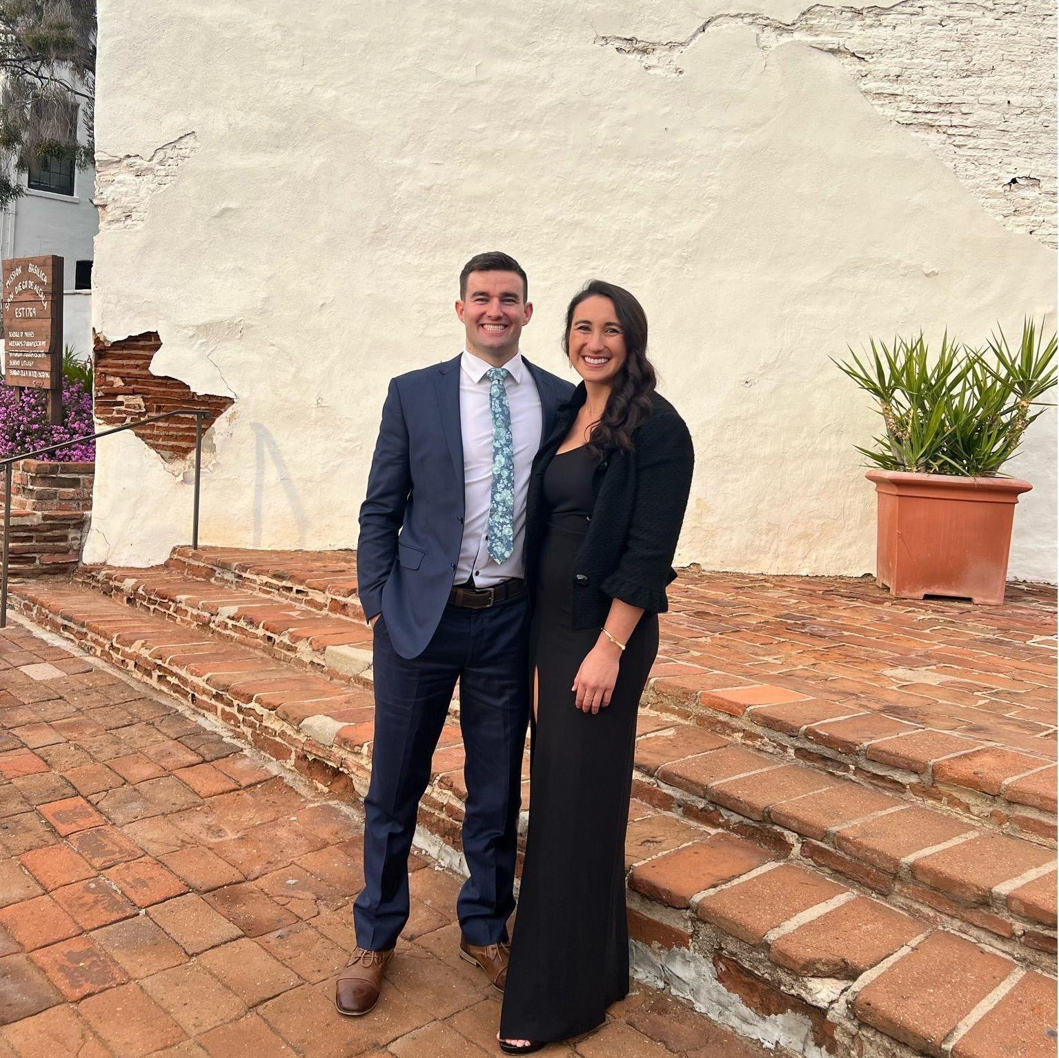 Friend's wedding at Mission San Diego de Alcalá