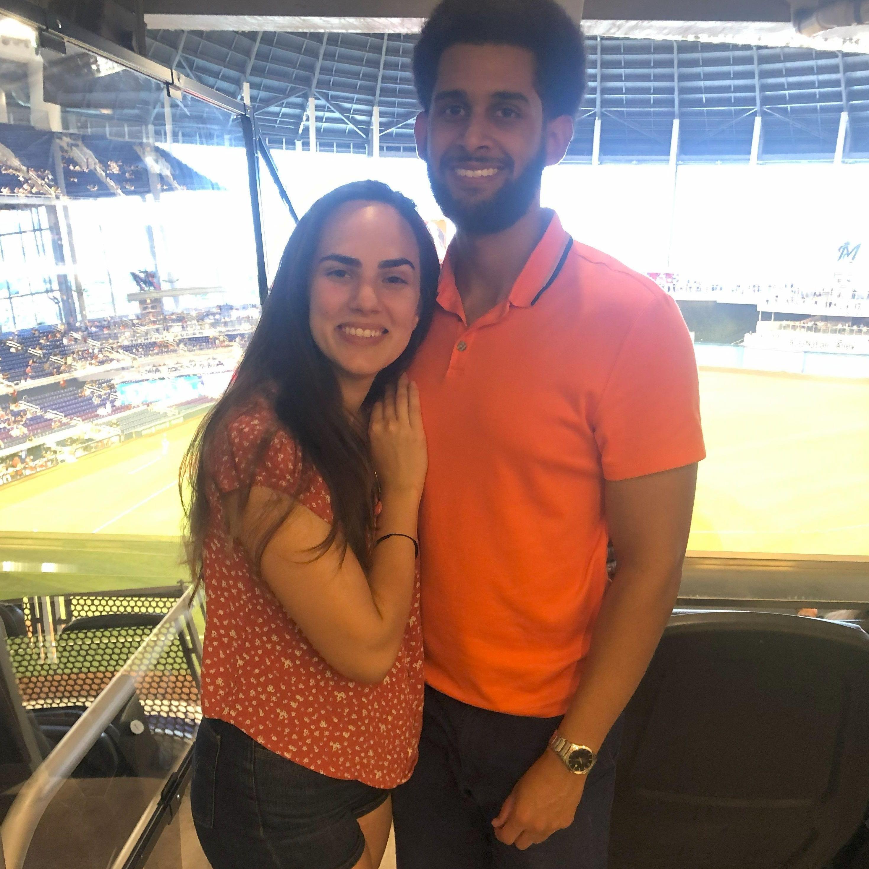 June 2021 - Flew down to Miami to watch a Marlin's game with Katherin's family