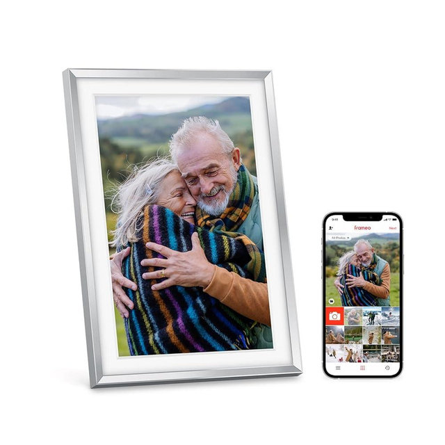 Eptusmey Digital Picture Frame: Built-in 32GB| WiFi Digital Photo Frame with 10.1" HD Touch Display, Share Photo/Video via Frameo/USB/Micro SD, Gift for Mom, Wedding, Anniversary, Retirement