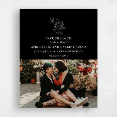 Black Wedding Save the Date - Keole Photo