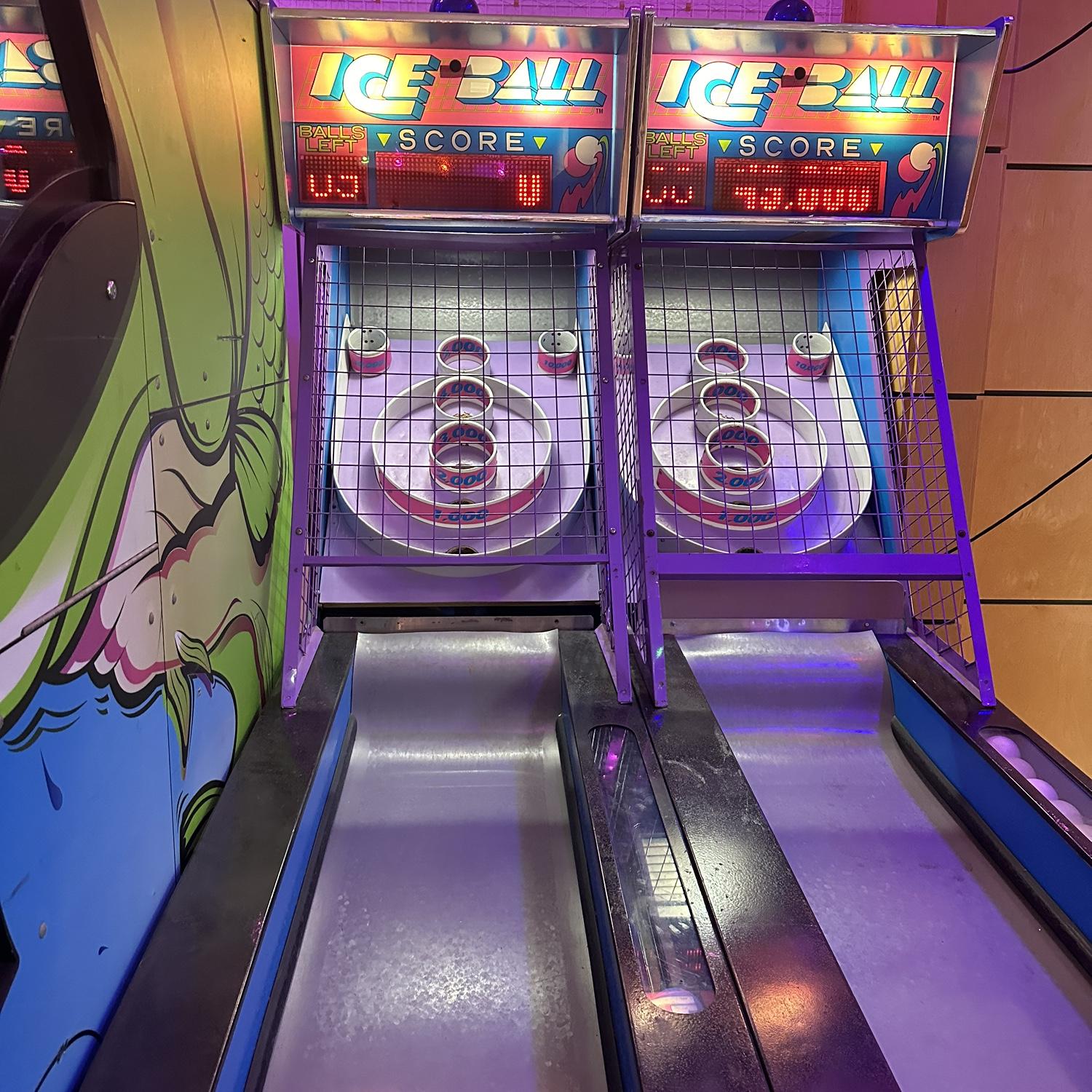 We are nerds and will always have a special place in our hearts for a good arcade. ESPECIALLY if Skee ball/ice ball is involved.