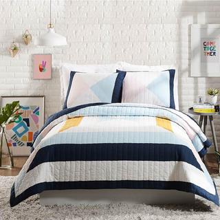 Ampersand 3-Piece Diamond Patchwork Quilt Set