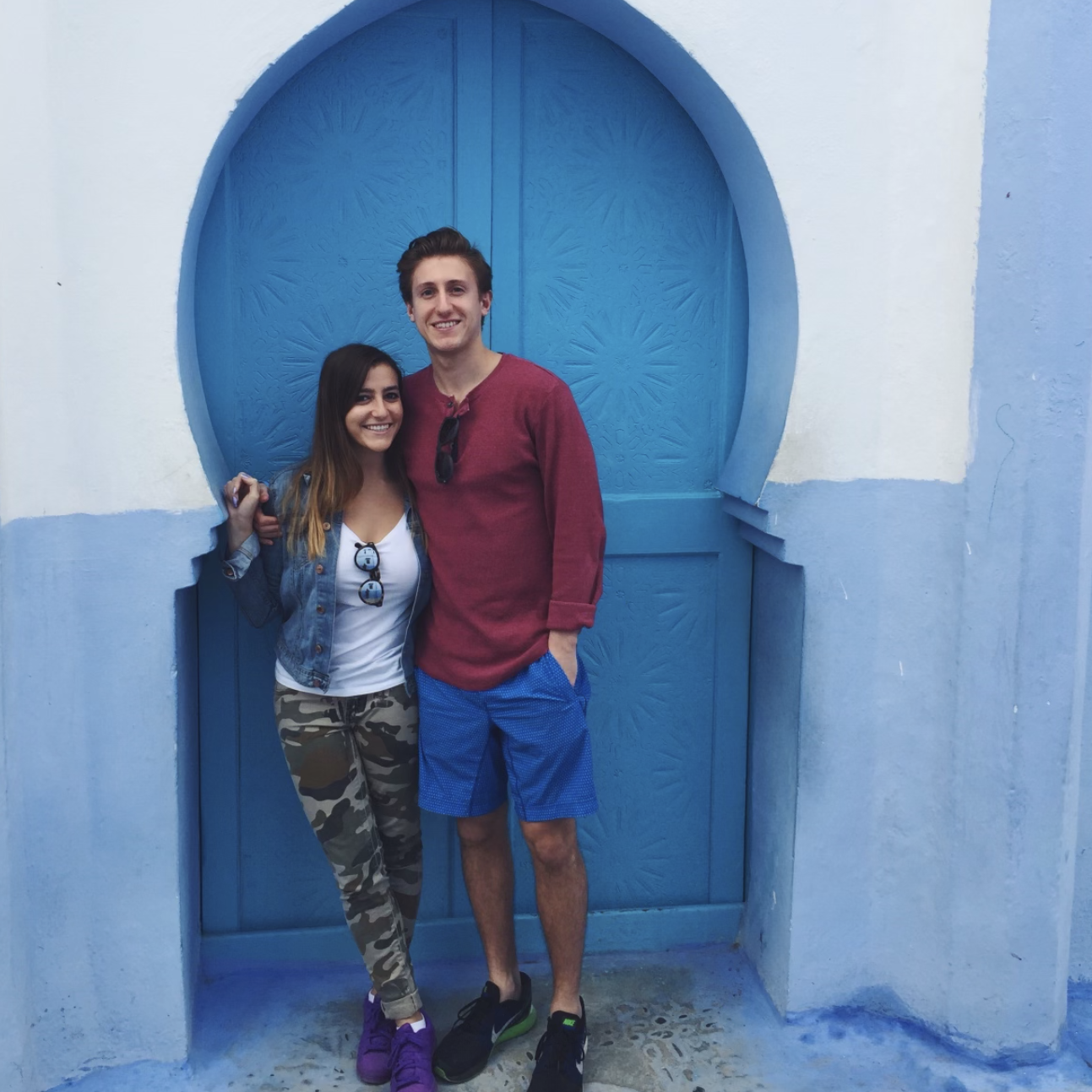 When we studied abroad together we traveled to many places, including Morocco