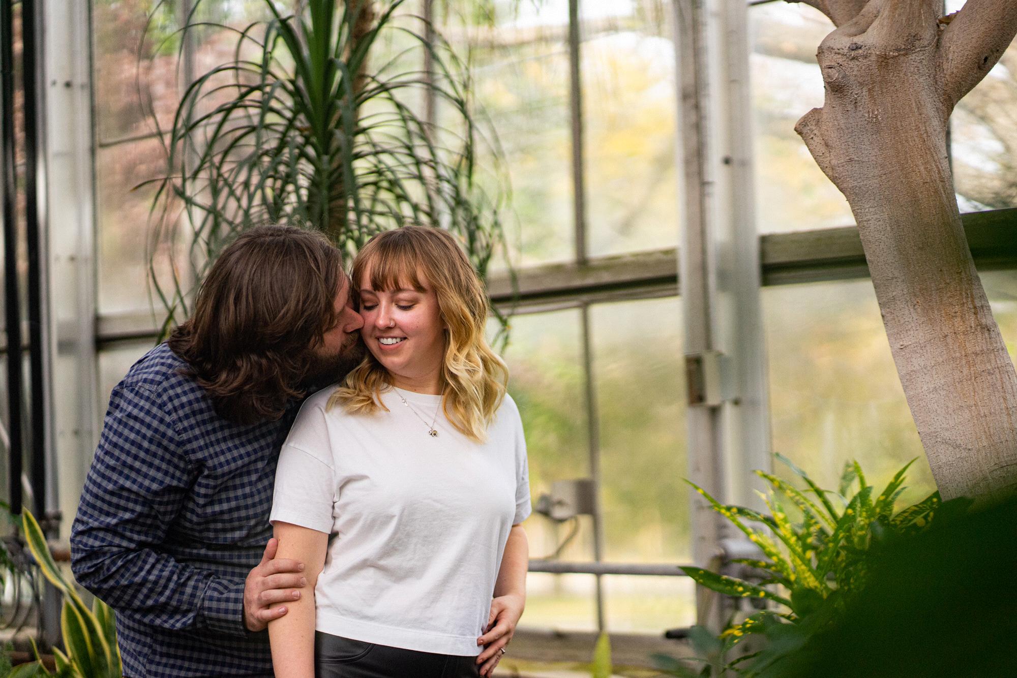 Engagement session at Philadelphia Horticultural Center