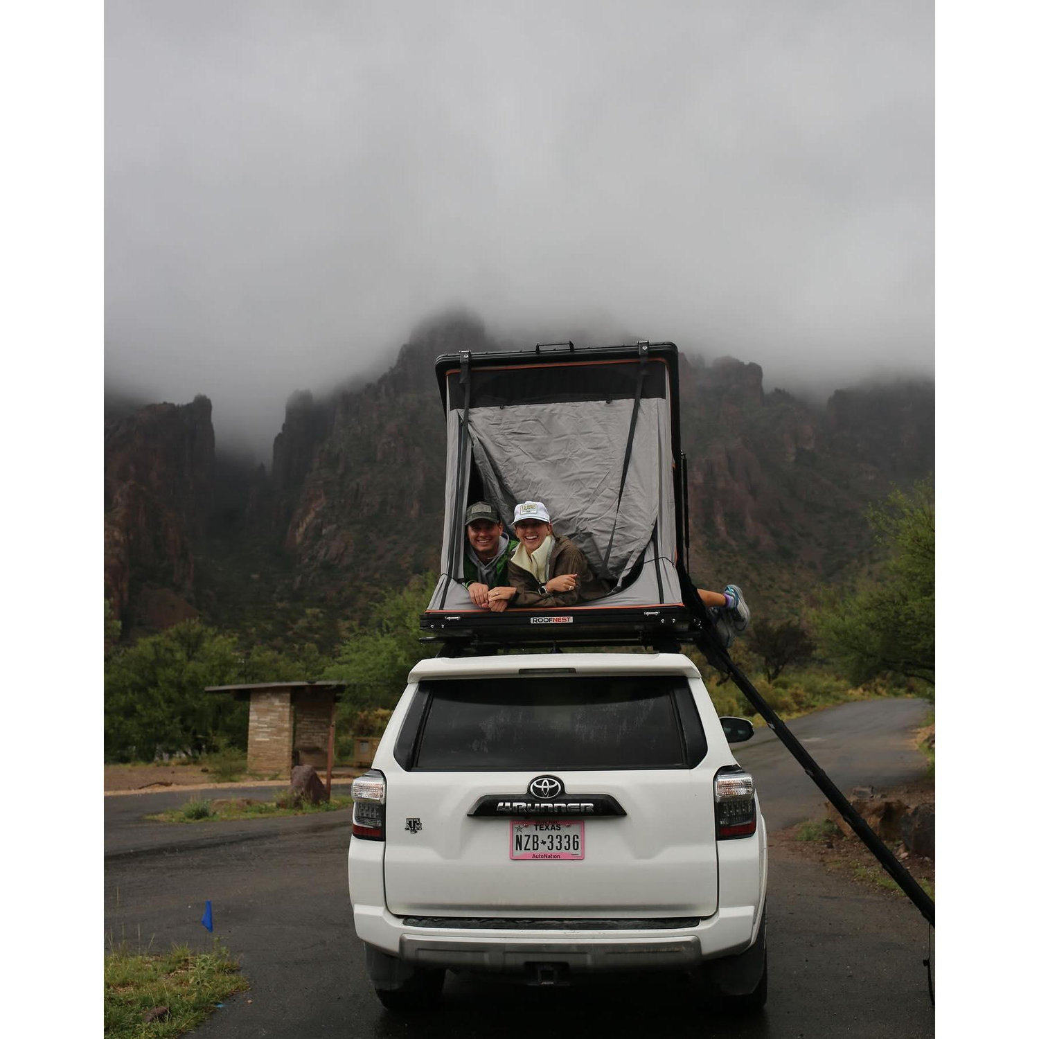 Camping in Big Bend after getting engaged