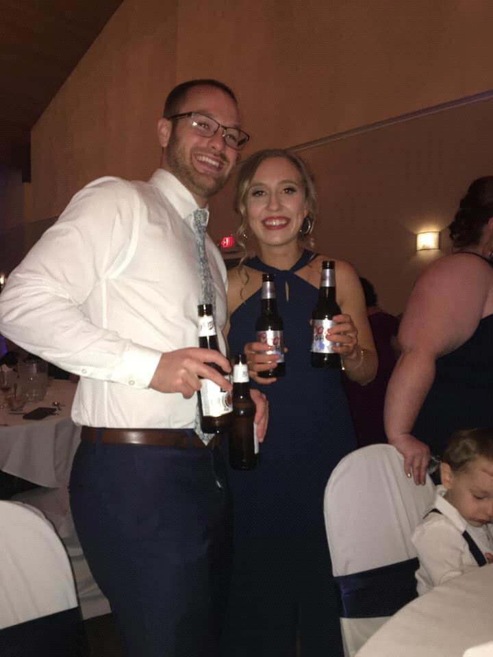 Having too much fun at Nicole and Artys wedding