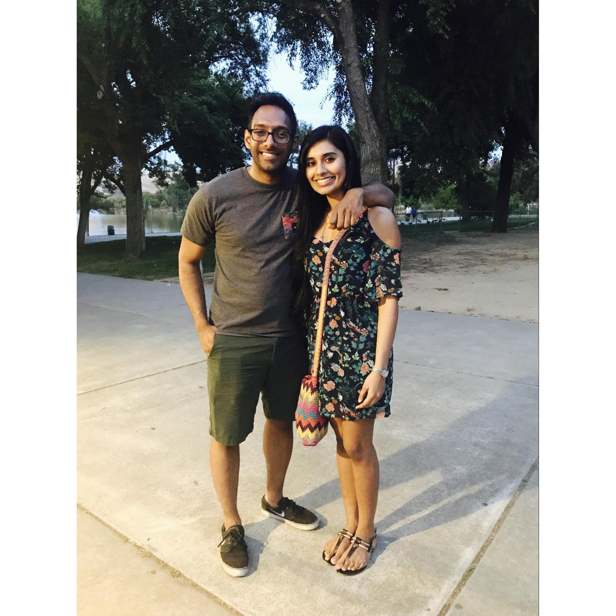 Walking around Lake Elizabeth in Fremont