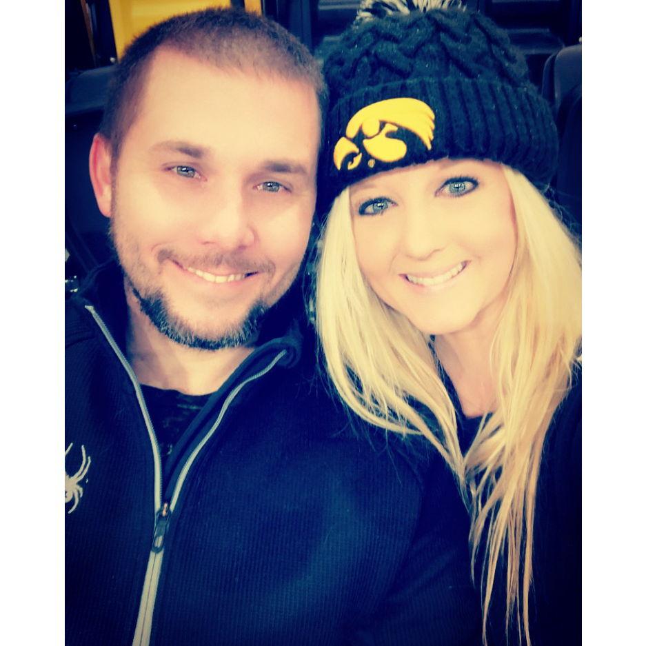 Our first pic together! Iowa Heartlanders game, November 2021