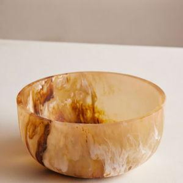 Soho Home - Miller Resin Salad Bowl, Brown
