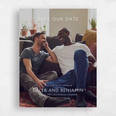Lightest Green Wedding Save the Date - Anacostia Photo