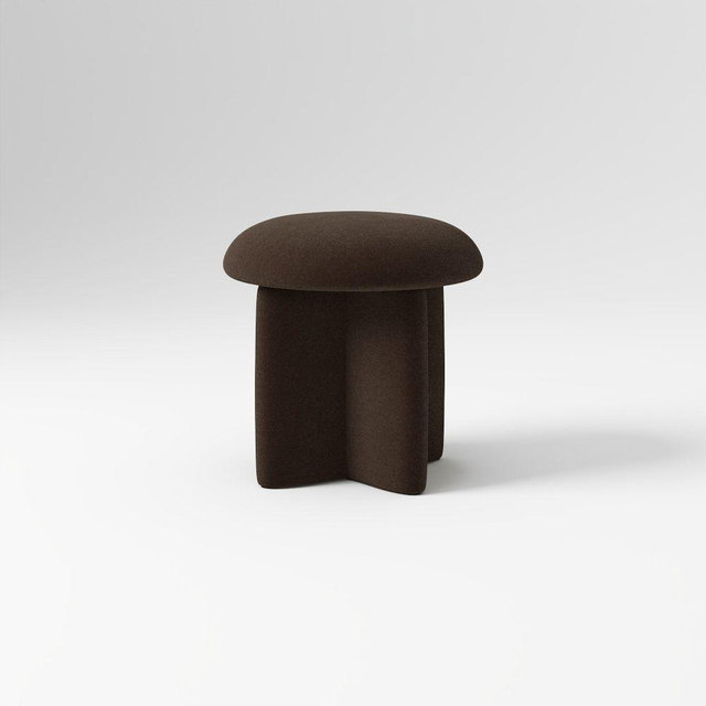Madeline Ottoman, Deluxe Velvet Java