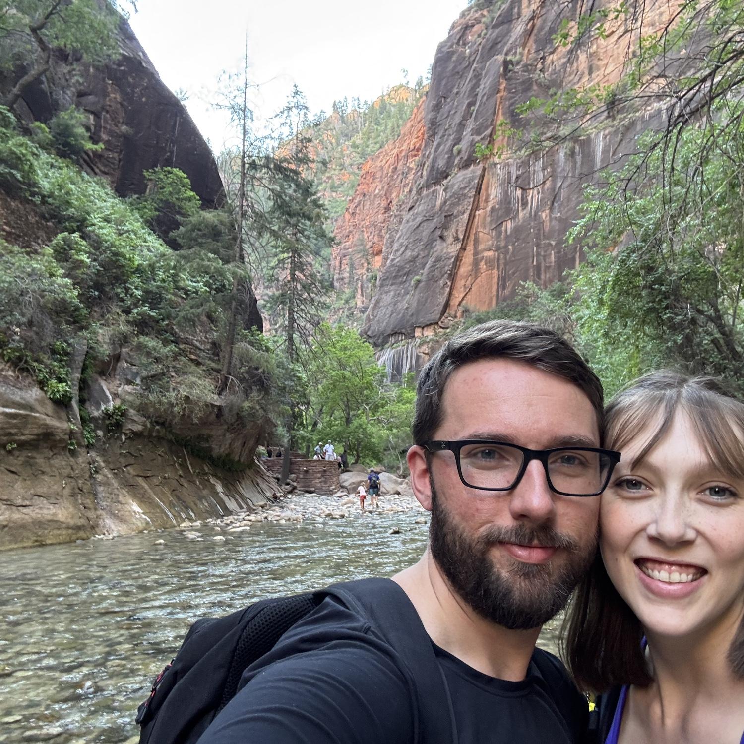 In the narrows, minutes before getting engaged