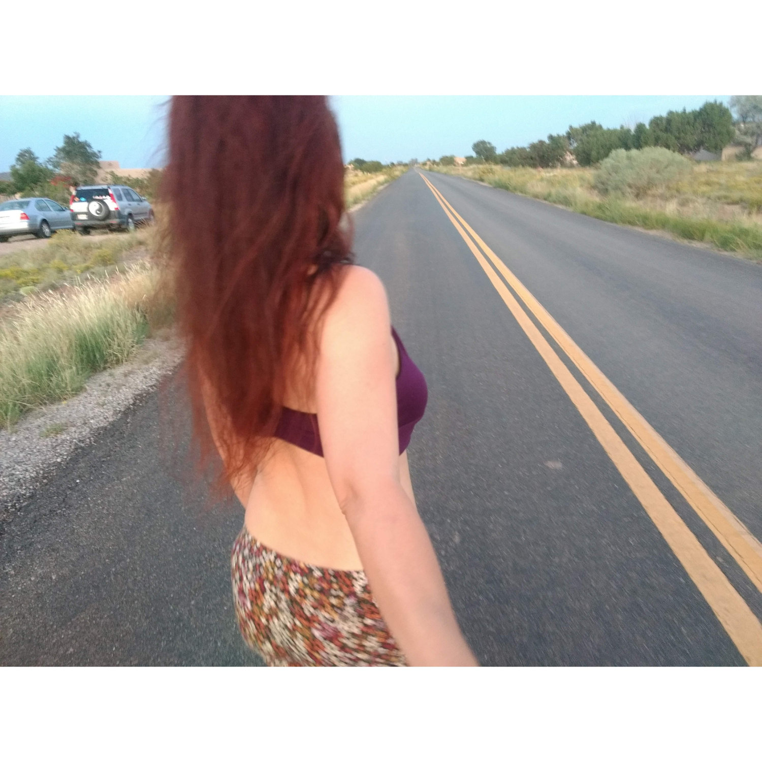 One of our many sunset walks together
