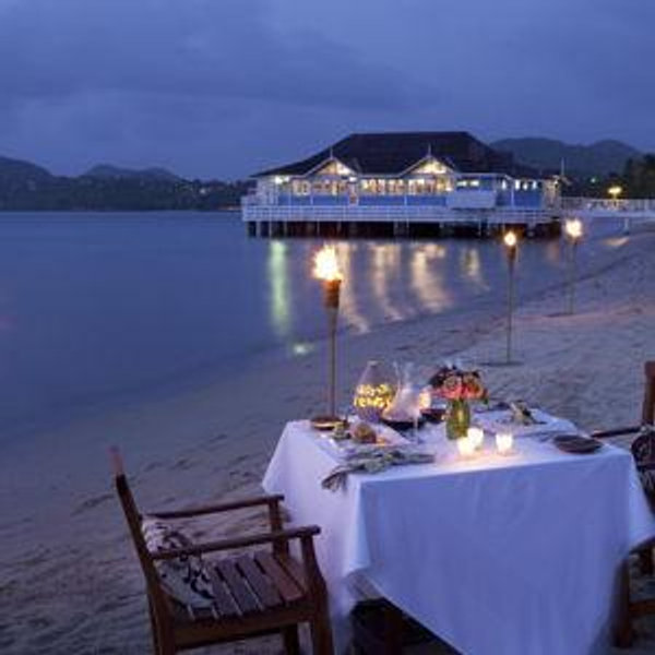 Romantic Beachside Dinner at St. Lucia