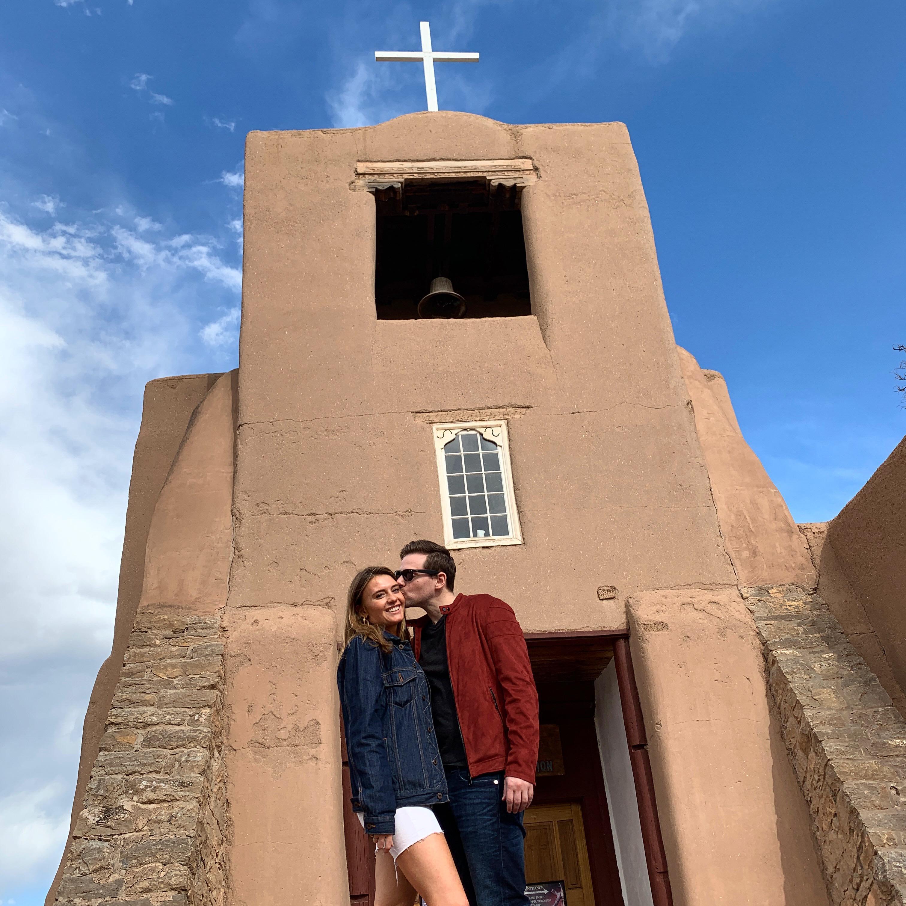 When we got engaged in Santa Fe, New Mexico
