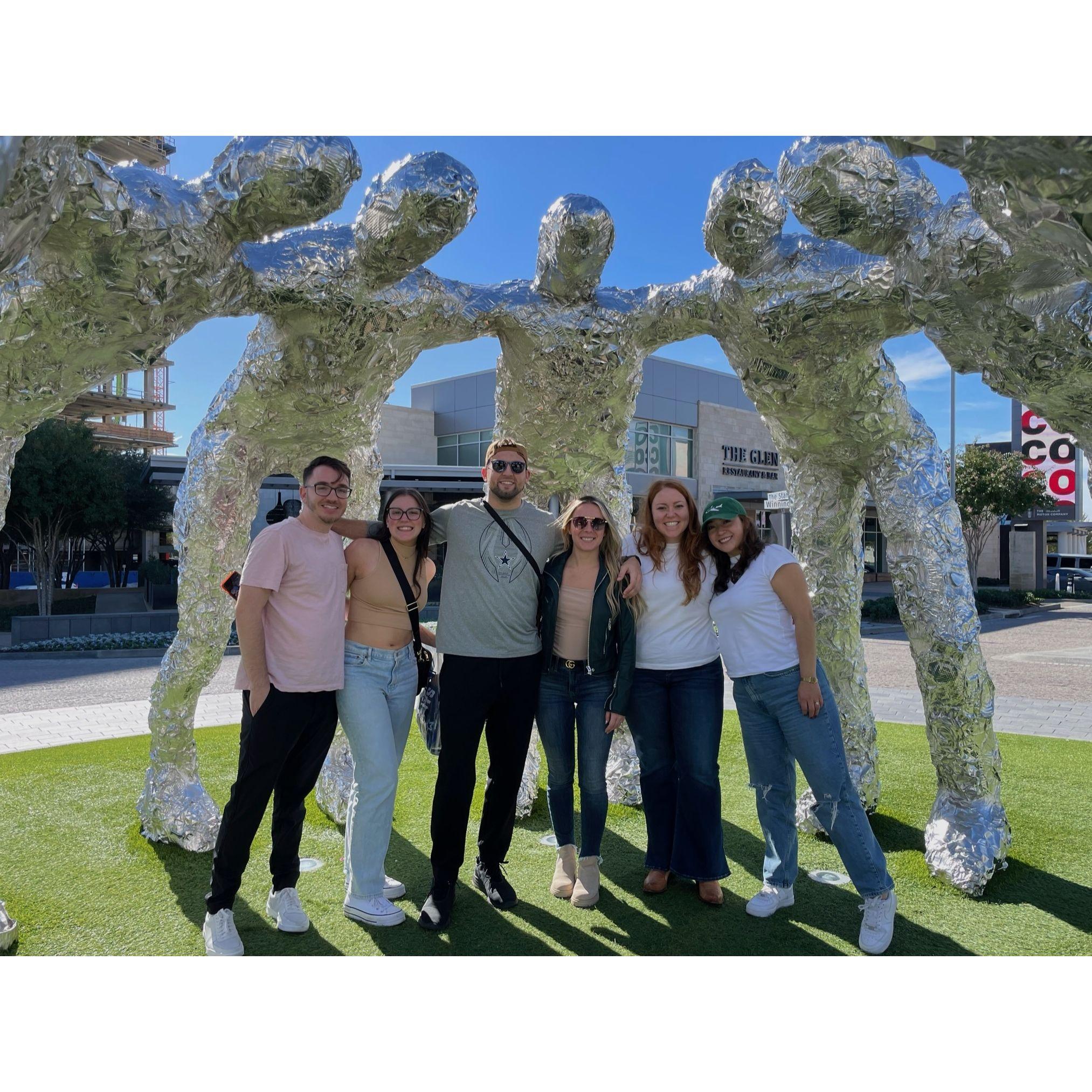 November 2022: Exploring Frisco, TX with friends.
Rob, Megan, James, Dana, Alexa & Shirley