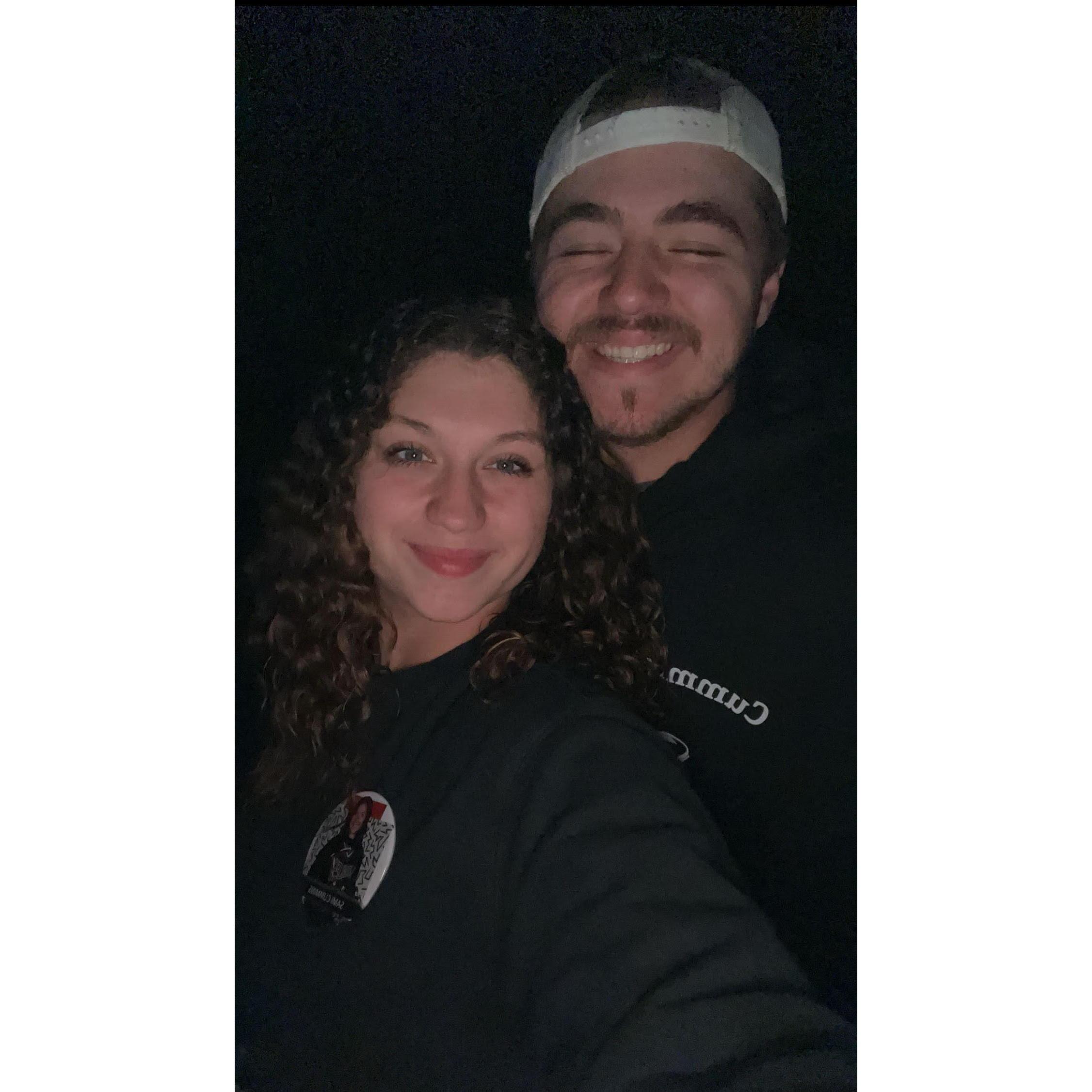 We went and watched Sami cheer at an away football game, we got crumble cookies after!