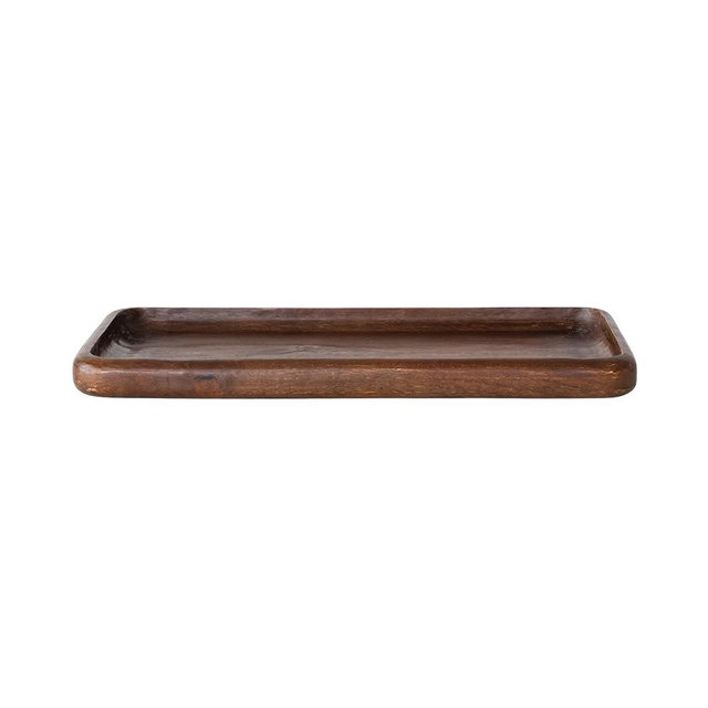 Creative Co-Op Mango Wood Serving Tray, Espresso Finish