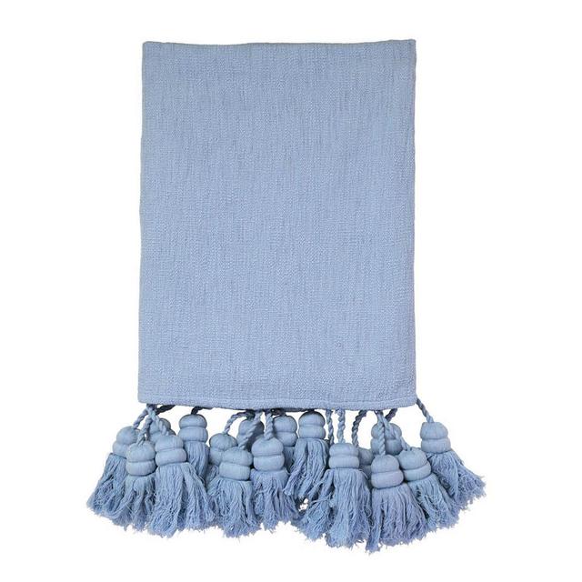 CHAMBRAY TASSEL THROW