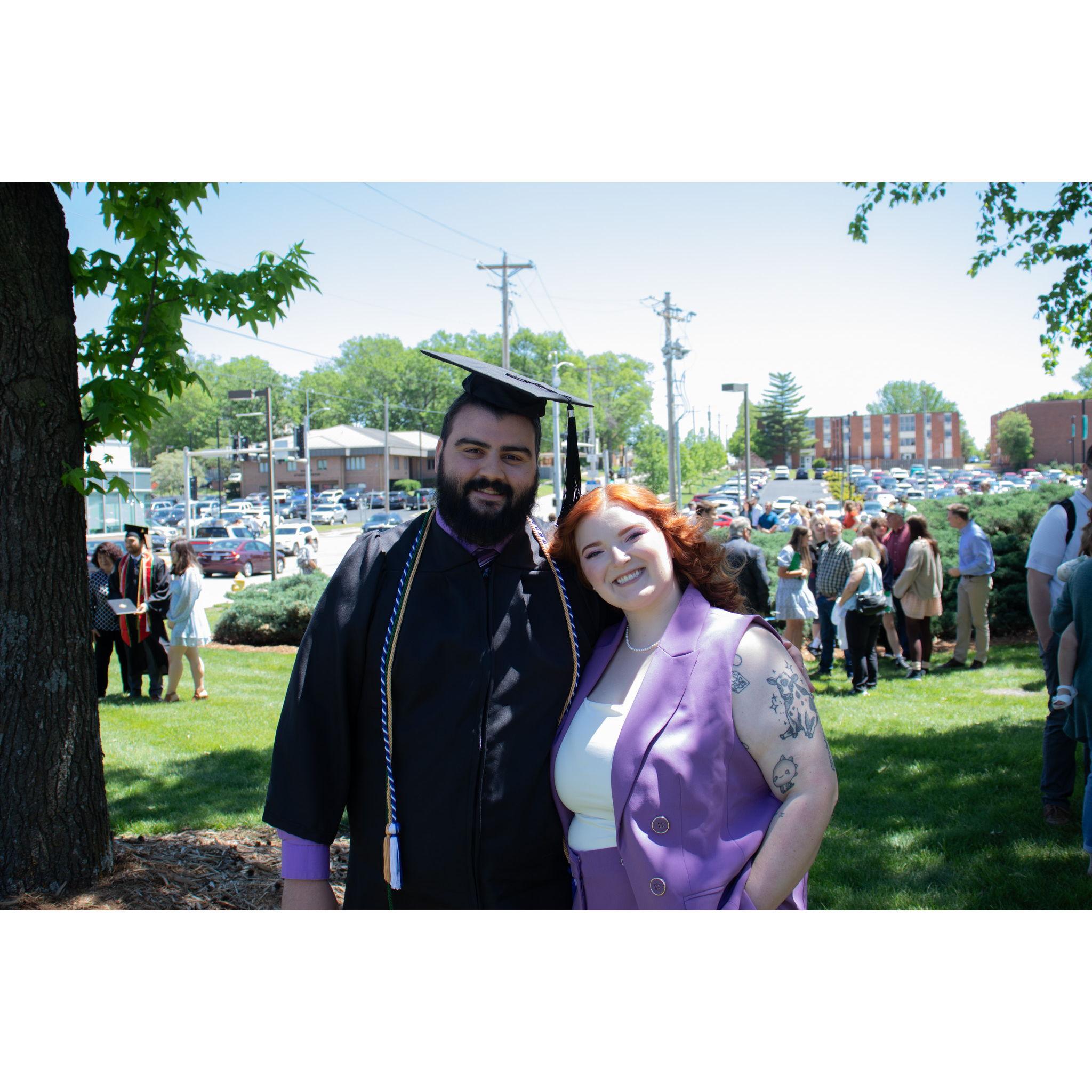 Us after Mike's Graduation Ceremony!