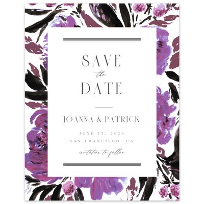 White Wedding Digital Save the Date - Waverly Portrait